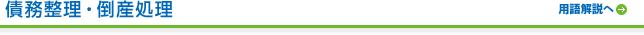債務整理・倒産処理